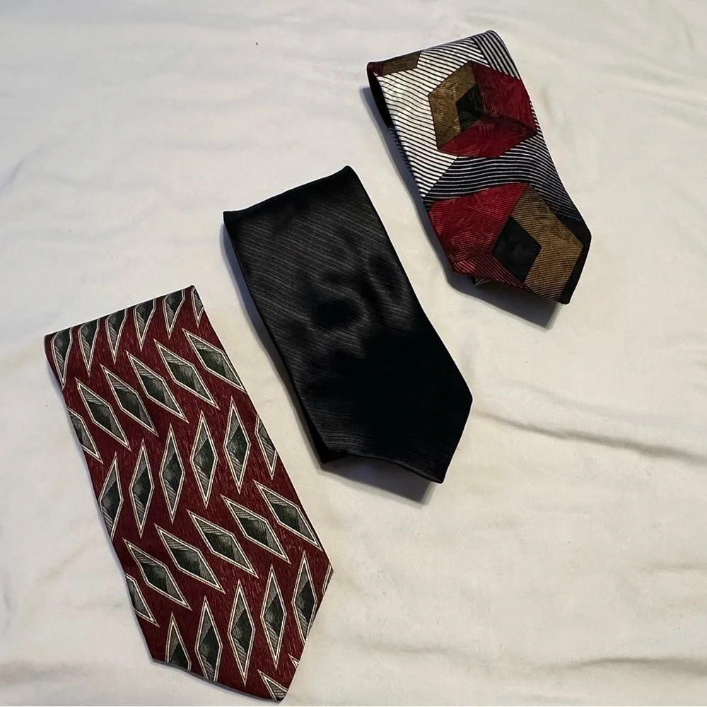 George Machado Tie Bundle Eclectic Grandpa Style Measurements in photos